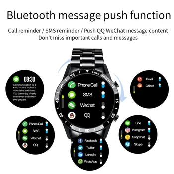 LIGE 2021 Mode Full Circle Touch Screen Mænd Smarte Ure Vandtæt Sport Fitness Ur Luksus Bluetooth-Telefon Smart Ur