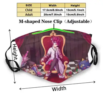 Fukase : Monster Mode Print Genanvendelige Vaskbar Sjove Pm2.5 Filter Munden Ansigtsmaske Vocaloid Fukase Animationsfilm