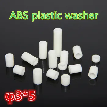 1000pcs m3*5 ABS plast skiver shim pakning spacer bush kolonne passer ABS rør ABS rør rundt standoff