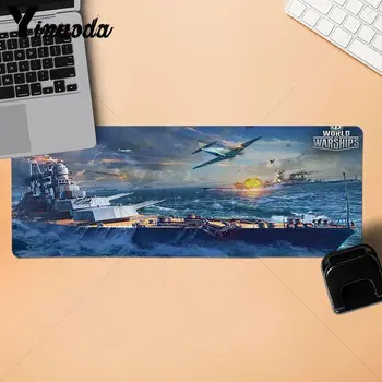 Yinuoda Nye Trykte Verden af Krigsskibe Gummi store PC Gaming musemåtte Størrelse for 300*900 400*900cm