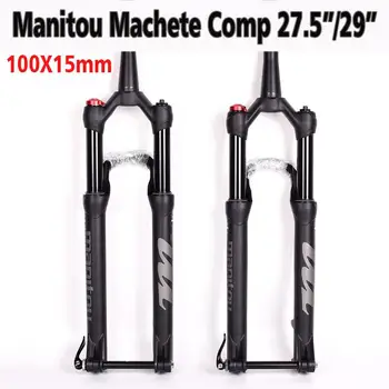 Til cykler med Suspension Forgaffel Manitou Machete Comp 100*15mm Thru-27.5 er 29inche luft størrelse Mountain MTB Cykel Gaffel Foran MARVEL PRO COMP