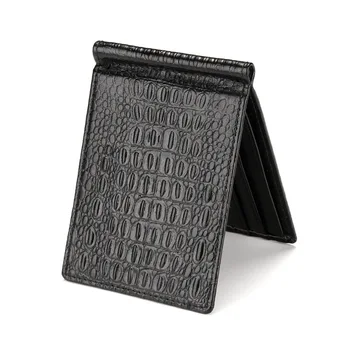 Nye koreanske version af den ultra-tynde guld mappe tegnebog krokodille mønster slange mode mini-kort-pakke kreative tegnebog