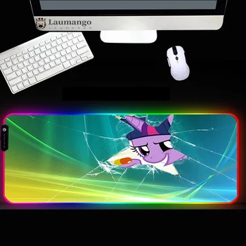 RGB musemåtte Unicorn Gaming Tykkere Mousemat 30x80/40x90CM Stort LED-Belysning musemåtte Gamer Bruser Pad Tastatur Mat XXL