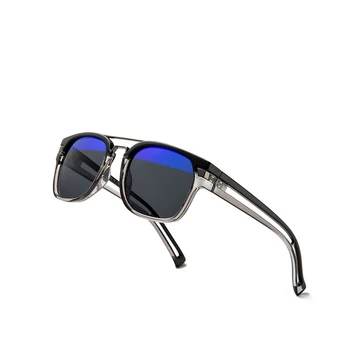 RILIXES Brand Designer solbriller Mænd Belægning Spejl Solbriller Pladsen Mandlige Eyewear Til Kvinder med taske