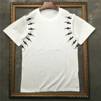 Sommeren Designer Luksus Fashion brand Herre tøj, T-Shirt geometri print T-shirt på med afslappede t-shirt Tee Top Camiseta Masculina
