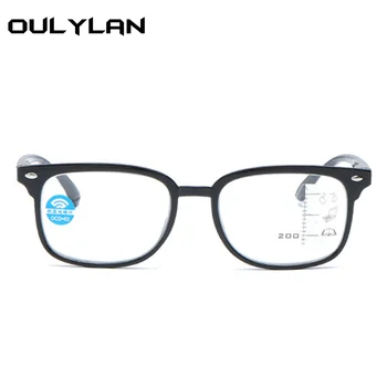 Oulylan Classic Mænd Anti-blå lys Læsning Briller Kvinder Progressiv Multifokal Langsynethed Briller Presbyopi Eyeglasse +1.0 3.0