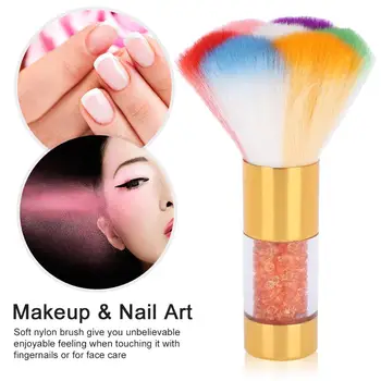 1stk Nail Art Makeup Børste Blød Nail Art Dust Remover Powder Brush Cleaner Til Akryl UV Gel Blush Børste Makeup-Værktøjer