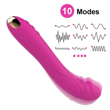 Kraftig Motor & Dobbelt Stimulation Wibrator Analny Sexe Legetøj til Kvinder Selv Fornøjelsen Vibrerende Massage Wand Massager Værktøjer