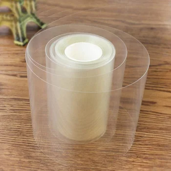 10M Mousse Omkringliggende Kant Kage Indpakning Tape Bagning Roll Emballage Kage Udsmykning DIY Værktøjer 8cm 10cm Indretning Tape