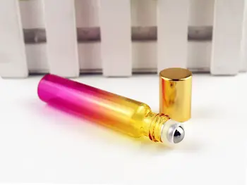 20pcs/lot 5 ml/10 ml Roll on Flaske med Glas/Metal Roller Ball Parfume Æteriske Olie Flasker Sample Test Hætteglas