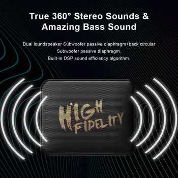 Whizzer M20 Bluetooth højttaler Bærbare Trådløse Højttaler lydsystem 10W Musik i stereo surround Vandtæt Udendørs Højttaler