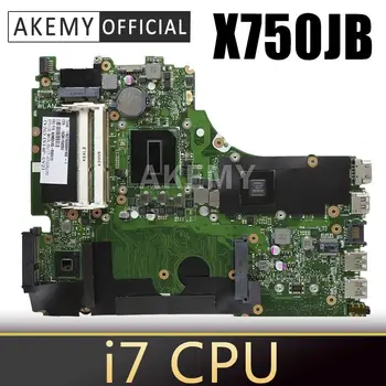 For ASUS A750J K750J K750JB X750JB X750JN R751JB laptop Bundkort Bundkort i7-4500 GT840M/2GB Gratis Heatsink + 4GB RAM