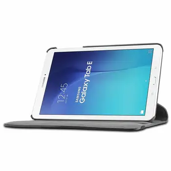 Cover til Samsung Tab E 8.0 SM-T377 Tilfælde 360 Graders Roterende PU læderetui til Galaxy Tab E 8inch T377 T375 T378 Tablet Glas