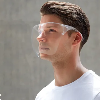 Maikun Blocc Ansigtsskærm Integreret High-Definition Gennemsigtig Anti-Dug Anti-Splash Beskyttende Ansigtsskærm Briller, Beskyttelsesbriller