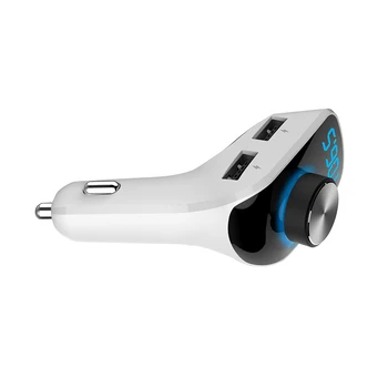 Bluetooth MP3-Afspiller Bil Kit med AUX-Udgang 3 USB-Porte Qick Oplader FM Sender Radio Modtager håndfri Opkald