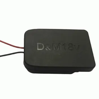 2-i-1 DIY Converter Adapter DM18V kompatibel for Milwaukee Batteri ændring adapter med wire