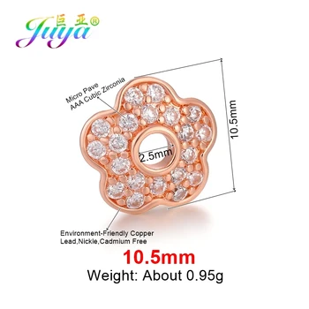 Juya DIY Kvaster Smykker Komponenter 8 10 12 mm Dekoration Blomst Spacer Perle Caps Tilbehør Til Mode Smykker Materiale