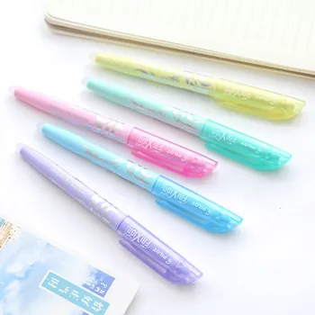 6stk/set Sletbare Highlighter Pastel Farve Fluorescerende Markør Pen 12 Farver Japan