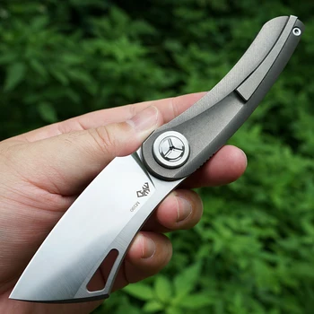 TWOSUN Knive M390 blade folde Pocket Kniv taktiske knive Camping jagt kniv udendørs værktøj EDC Titanium Hurtigt Åbne TS137