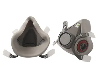 6200 Respirator Gas Mask Full Face-Maske Selvansugende Filter Type Stort Synsfelt, Kan Være Forbundet Dåse Gas Mask