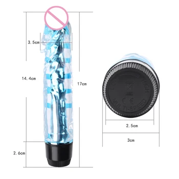 VATINE Dildo Vibrator Sex Shop Legetøj til Kvinde Mand Kunstige Sexlegetøj Realistisk Gummi Pik Multi-Speed Kunstig Penis
