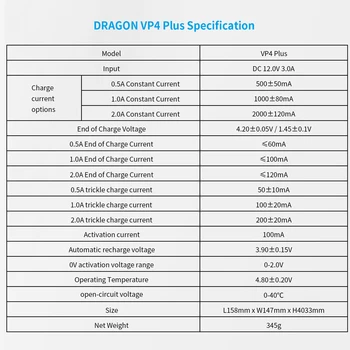 XTAR DRAGON VP4 PLUS Smart Batteri Oplader Sæt Posen Sonden Adapter Bil Oplader til Hurtig Opladning Cargador 18650 Batteri Oplader XTAR