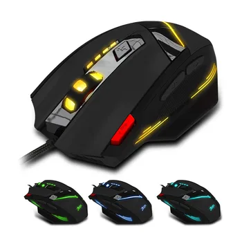 ZELOTES Fede Gaming Mouse T-60 7200DPI Professionelle USB-Kablet Optisk 7 Knapper Gaming Mus