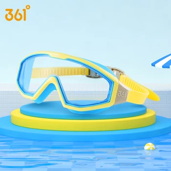 361 Børn Swimming Beskyttelsesbriller Store Ramme Udsigt Drenge Piger Svømme Briller Anti Tåge Svømning Briller Ingen Lækker Vandtæt Svømme Briller