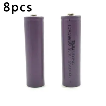 18650 lithium-batteri 3,7 V pegede lithium batteri 2500mah høj kapacitet lys lommelygte genopladeligt batteri