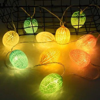10 LED Påske String Lys Æg Garland Bryllup Dekoration til Hjemmet Part, String Lys Kanin Påske Party Indretning af Forbrugsstoffer