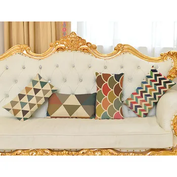 Nordisk 30x50cm Geometri Stil bomuld, linned pude dekorativ pude Gitter Stribe rektangulære talje pudebetræk sofa Pude
