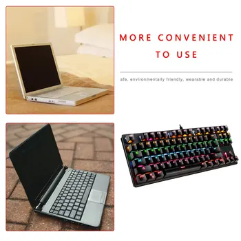 Mekaniske Tastatur Kablede Gaming Tastatur, LED Fashion Sort 87 Taster Til Spil, Bærbare PC Gamer Computer K87