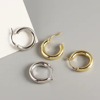 Europæiske og Amerikanske stil 925 sterling sølv kolde vind metal ring øre spænde for kvinders bryllupsfest boutique-smykker