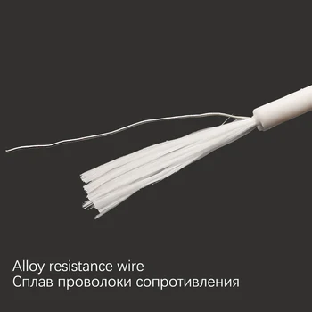 Legering varme wire 650 ohm / meter silikone gummi mp-spiral varme kabel blød varm elektro-termisk ledning