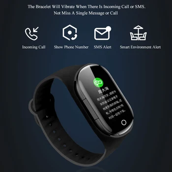 M1Pro TWS Bluetooth hovedtelefon Smart Armbånd-band Trænings-og Tracker Se Med Øretelefoner puls, Blodtryk Sove Skærm
