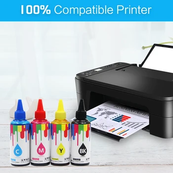 100 ML Dye blæk til Epson Stylus N11 NX125 printer blæk