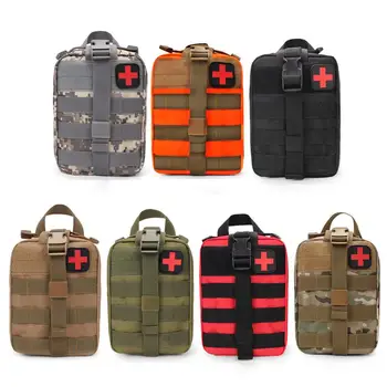 Multi-funktionelle Udendørs Taktiske Medicinske Poser Rejse First Aid Kit Molle Talje Pack Pouch Camping Akutte Tilfælde Survival Kit