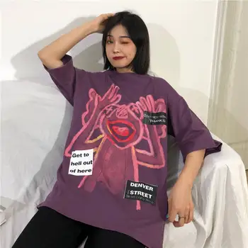 Søde Hip Hop Frog Tshirt Streetwear Kvindelige Sommer Sort Japan T-shirt Kvinder Casual Cool Kvinder Half Sleeve Top, Tee Shirts Piger