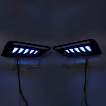 ECAHAYAKU 1 Par LED KØRELYS Kørelys for MorrisGarages MG6 MG 6 2017 2018 2019 2020 med Gule blinklys Lys 12V