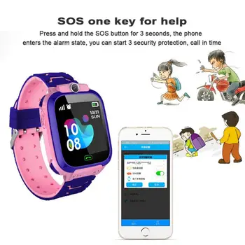 Q12 Børns Smart Ur SOS-Telefon Se Smartwatch For Børn ringe Opkald Voice Chat Vandtæt IP67 Børn Gift 9 Sprog