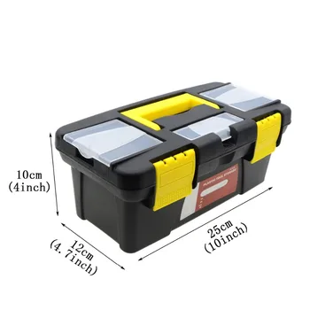 Light-duty Værktøjskasse Bærbare Plast Oplagring Rubrik Hånd Tool Box med Låg Beholder til Små Opbevaring Værktøjer Hardware Del Organizer