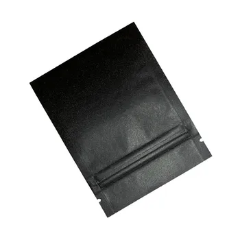 Sort Hvid Brun Kraftpapir Zip-Lock Emballage Poser med Klart Vindue Genlukkelig Lynlås Poser Til Slik, Snack-Pakken