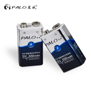 PALO 2 STK 9v300mah Batterier Match Med Indikator Lys, Batteri, Oplader, Oplader Til AA, AAA, 9V 6F22 Genopladelige Ni-MH-Baterias