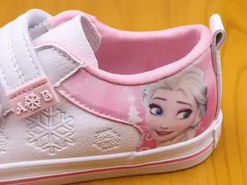 Disney Frosne Hot Børn Sko Til Piger Fladskærms Blød Børn Sneakers Mode Elsa Anna Dronning, Prinsesse Casual Sko EU 25-37