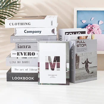 Falske Bøger Oplukkelig Hjem Dekoration Book Box Stilfuld og Smuk Desktop Dekoration Kan Tilpasses Opbevaring Fake Book Box