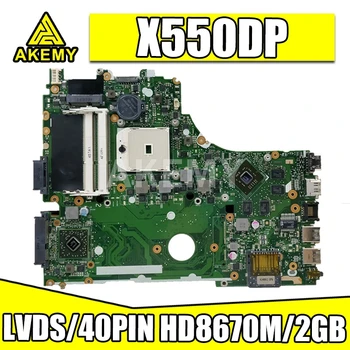 X550DP Bundkort REV2.0 Til ASUS X550DP X750DP X550 X550D K550DP Laptop Bundkort LVDS/40PIN HD8670M/2GB
