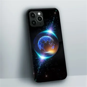 Farverige Ringe Lys, Led-Blitz Phone Case For iPhone 11 12 Pro Max 6 7 8 Xs Plus Max antal Xr-X SE 2020 11 Tilfælde Kreative Lysende Coque