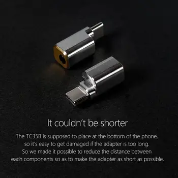 DD TC35B USB type-C til Jack 3,5 Kabel-Adapter Til Android-mobiltelefon, Huawei Xiaomi SAMSUNG osv,USB-C adapter til hovedtelefoner