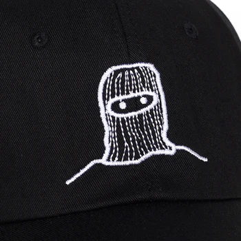 2018 nye Ski Mask broderi Mænd Kvinder bomuld Far Hat Baseball Cap Stil Unconstructed Unisex Mode Far Cap golf Hatte