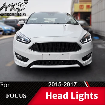 Hoved Lampe Til Bil Ford Focus-2017 Fokus 4 Forlygter, tågelygter Dag Kører Lys DRL H7 LED Bi-Xenon Pære Bil Tilbehør